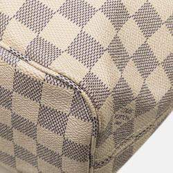 Pre Owned Louis Vuitton White Damier Azur Neverfull PM