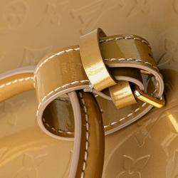 Pre Owned Louis Vuitton Gold Monogram Vernis Deesse GM