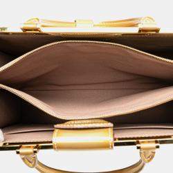 Pre Owned Louis Vuitton Gold Monogram Vernis Deesse GM