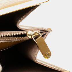 Pre Owned Louis Vuitton Gold Monogram Vernis Deesse GM