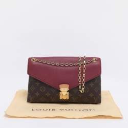 Pre Owned Louis Vuitton Aurore Monogram Canvas and Leather Pallas Chain Bag