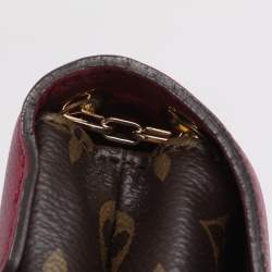 Pre Owned Louis Vuitton Aurore Monogram Canvas and Leather Pallas Chain Bag