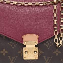 Pre Owned Louis Vuitton Aurore Monogram Canvas and Leather Pallas Chain Bag