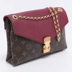 Pre Owned Louis Vuitton Aurore Monogram Canvas and Leather Pallas Chain Bag
