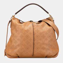 Pre Owned Louis Vuitton Brown Monogram Mahina Selene MM