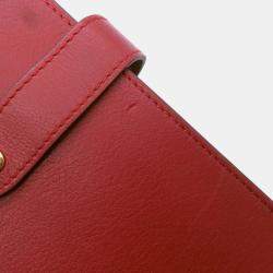 Pre Owned Louis Vuitton Rendezvous Red Leather Shoulder Bag