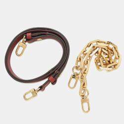 Pre Owned Louis Vuitton Rendezvous Red Leather Shoulder Bag