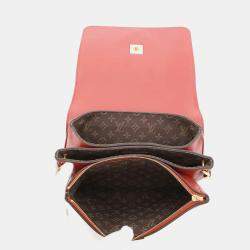 Pre Owned Louis Vuitton Rendezvous Red Leather Shoulder Bag