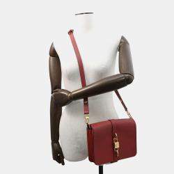 Pre Owned Louis Vuitton Rendezvous Red Leather Shoulder Bag