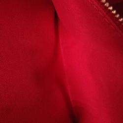 Pre Owned Louis Vuitton Onthego MM Red Monogram Reverse Canvas Tote Bag