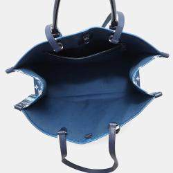 Pre Owned Louis Vuitton OnTheGo Blue Monogram LV Escale Size GM