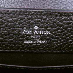 Pre Owned Louis Vuitton Capucines Noir/Pink Taurillon Leather Plexiglas Size Mini