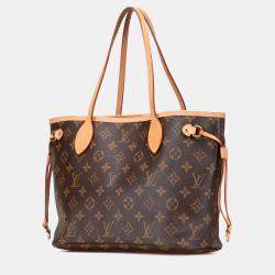 Pre Owned Louis Vuitton Brown Monogram Neverfull PM
