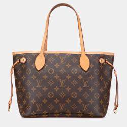 Pre Owned Louis Vuitton Brown Monogram Neverfull PM