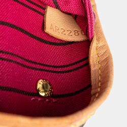 Pre Owned Louis Vuitton Brown Monogram Neverfull PM