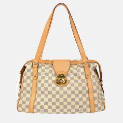 Pre Owned Louis Vuitton Stresa PM Damier Azur Coated Canvas Shoulder Bag