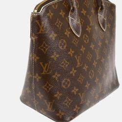 Pre Owned Louis Vuitton Lockit PM Monogram Shiny Canvas Shoulder Bag