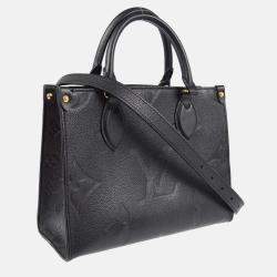Pre Owned Louis Vuitton Black Empreinte Onthego PM 2way Tote Bag