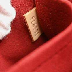 Pre Owned Louis Vuitton Alma GM White Monogram Multicolor Coated Canvas Shoulder Bag