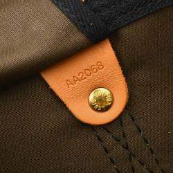 Pre Owned Louis Vuitton Green Monogramouflage Speedy 35 Handbag