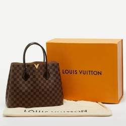Pre Owned Louis Vuitton Kensington Brown Coated Canvas and Leather Totes Bag