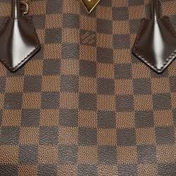 Pre Owned Louis Vuitton Kensington Brown Coated Canvas and Leather Totes Bag