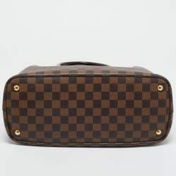 Pre Owned Louis Vuitton Kensington Brown Coated Canvas and Leather Totes Bag