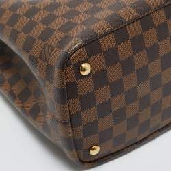 Pre Owned Louis Vuitton Kensington Brown Coated Canvas and Leather Totes Bag