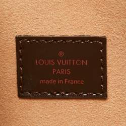 Pre Owned Louis Vuitton Kensington Brown Coated Canvas and Leather Totes Bag
