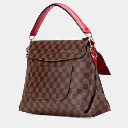 Pre Owned Louis Vuitton Brown/Red Damier Ebene Beaubourg MM Bag
