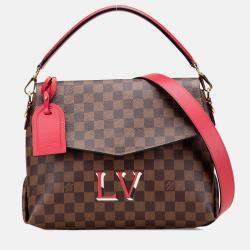 Pre Owned Louis Vuitton Brown/Red Damier Ebene Beaubourg MM Bag