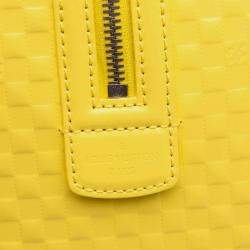 Pre Owned Louis Vuitton Yellow Damier Facette Speedy Cube PM Bag