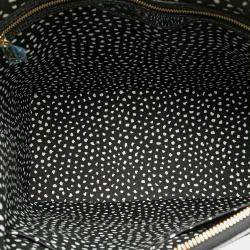 Pre Owned Louis Vuitton Black Yellow Yayoi Kusama Monogram Infinity Dots Lockit MM