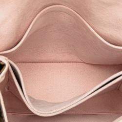 Pre Owned Louis Vuitton Brown Pink Monogram Epi Saint-Michel