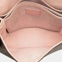 Pre Owned Louis Vuitton Brown Pink Monogram Epi Saint-Michel