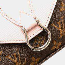 Pre Owned Louis Vuitton Brown Pink Monogram Epi Saint-Michel