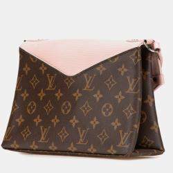 Pre Owned Louis Vuitton Brown Pink Monogram Epi Saint-Michel