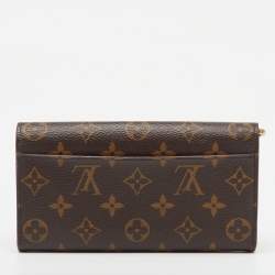 Pre Owned Louis Vuitton Monogram Canvas Sarah Wallet