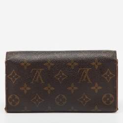 Pre Owned Louis Vuitton Monogram Canvas Sarah Long Wallet
