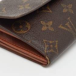 Pre Owned Louis Vuitton Monogram Canvas Sarah Long Wallet