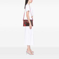Pre Owned Louis Vuitton Brown Red Monogram Popincourt PM