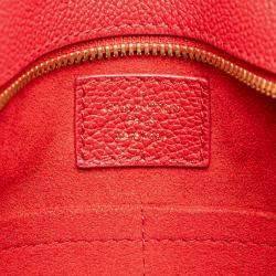 Pre Owned Louis Vuitton Brown Red Monogram Popincourt PM