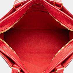 Pre Owned Louis Vuitton Brown Red Monogram Popincourt PM