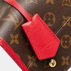 Pre Owned Louis Vuitton Brown Red Monogram Popincourt PM