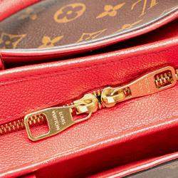 Pre Owned Louis Vuitton Brown Red Monogram Popincourt PM