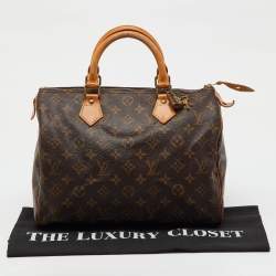 Pre Owned Louis Vuitton Monogram Canvas Speedy 30 Bag