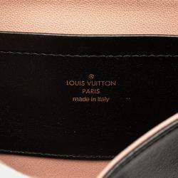 Pre Owned Louis Vuitton Black Monogram Embossed Pochette Coussin