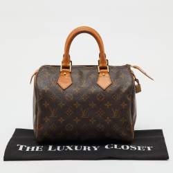 Pre Owned Louis Vuitton Monogram Canvas Speedy 25 Bag
