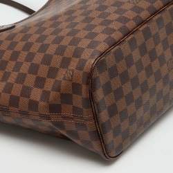 Pre Owned Louis Vuitton Damier Ebene Canvas Neverfull MM Bag