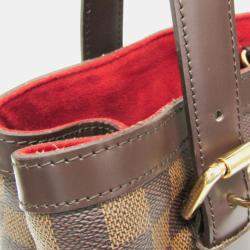 Pre Owned Louis Vuitton Hampstead MM Damier Ebene Canvas Shoulder Bag